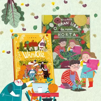 'O gran libro da nosa horta', de Blanca Millán, e 'Os Winkle. Máis finos ca un allo' de Iván R., nominados aos premios Follas Novas do libro galego